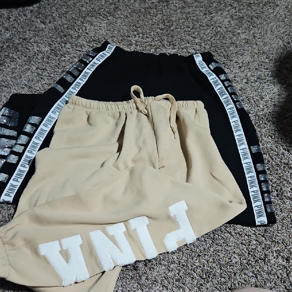 Pink Logo Jogger Pants Set